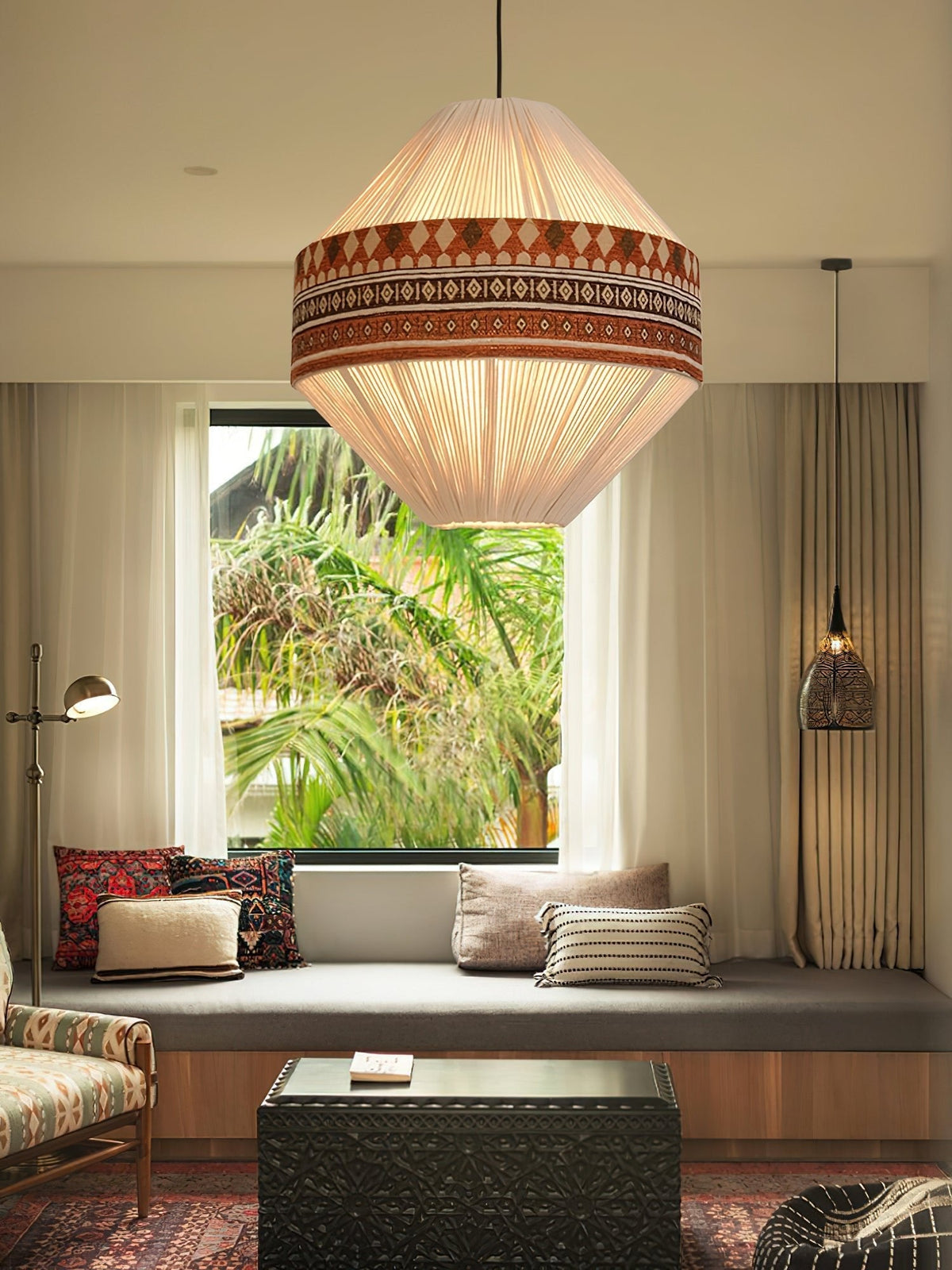 Avenaria Fabric Pendant Light-Moonnatur