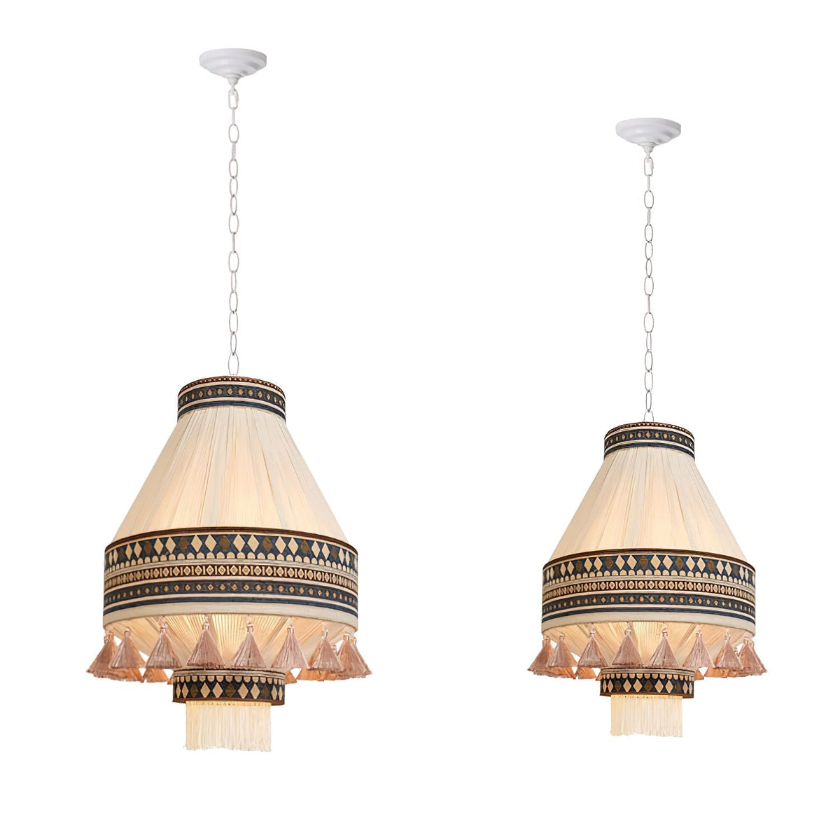 Avenaria Fabric Pendant Light-Moonnatur
