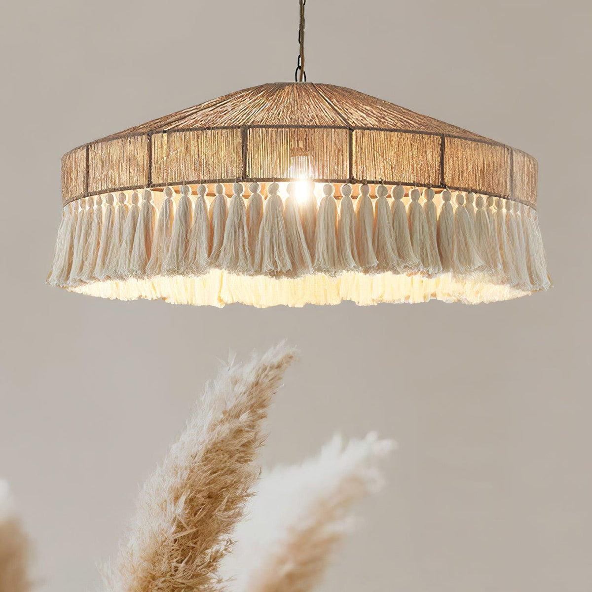 Ainsley Hemp Rope Chandelier-Moonnatur
