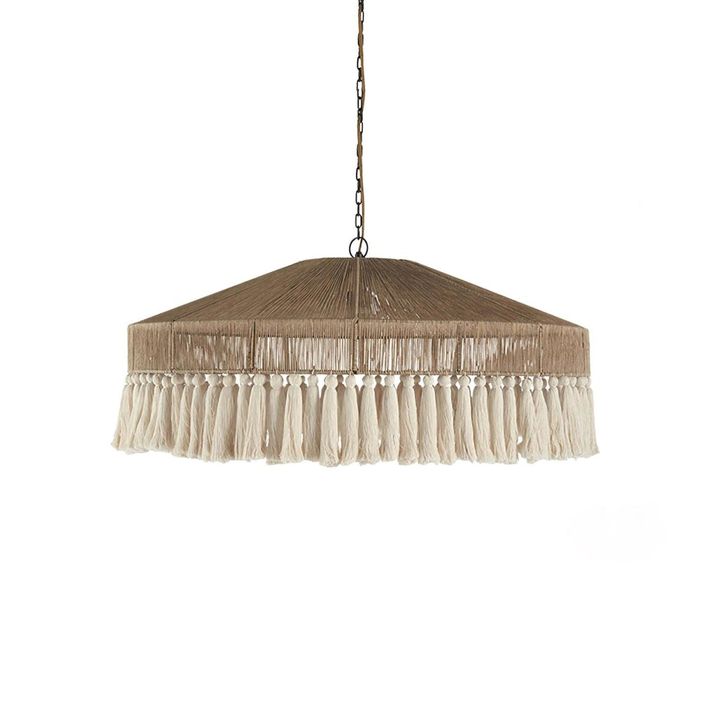 Ainsley Hemp Rope Chandelier-Moonnatur