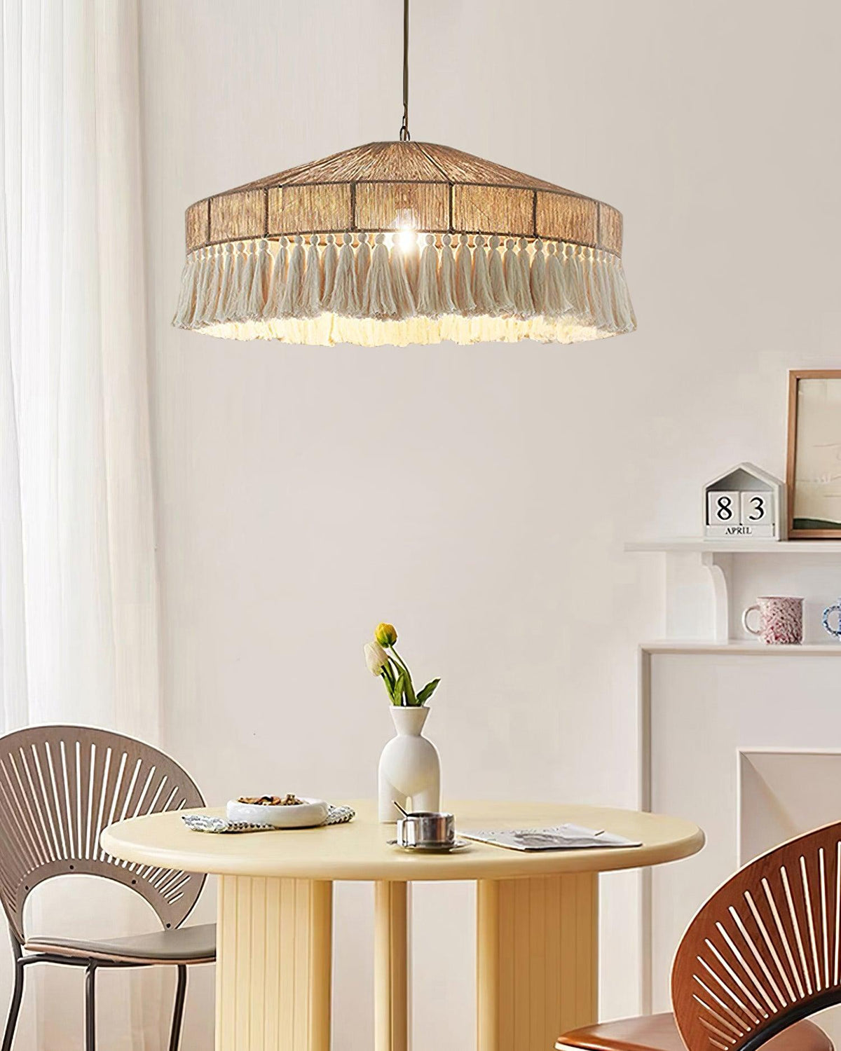 Ainsley Hemp Rope Chandelier-Moonnatur