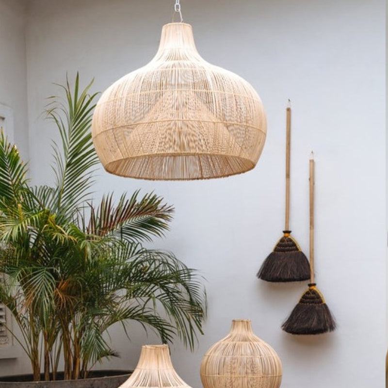 Corenlynne Rattan Pendant Light-Moonnatur