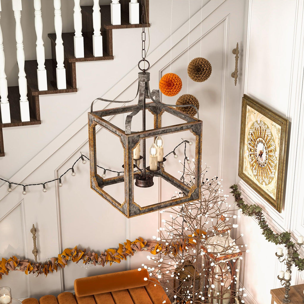Larklyn Wood Chandelier-Moonnatur
