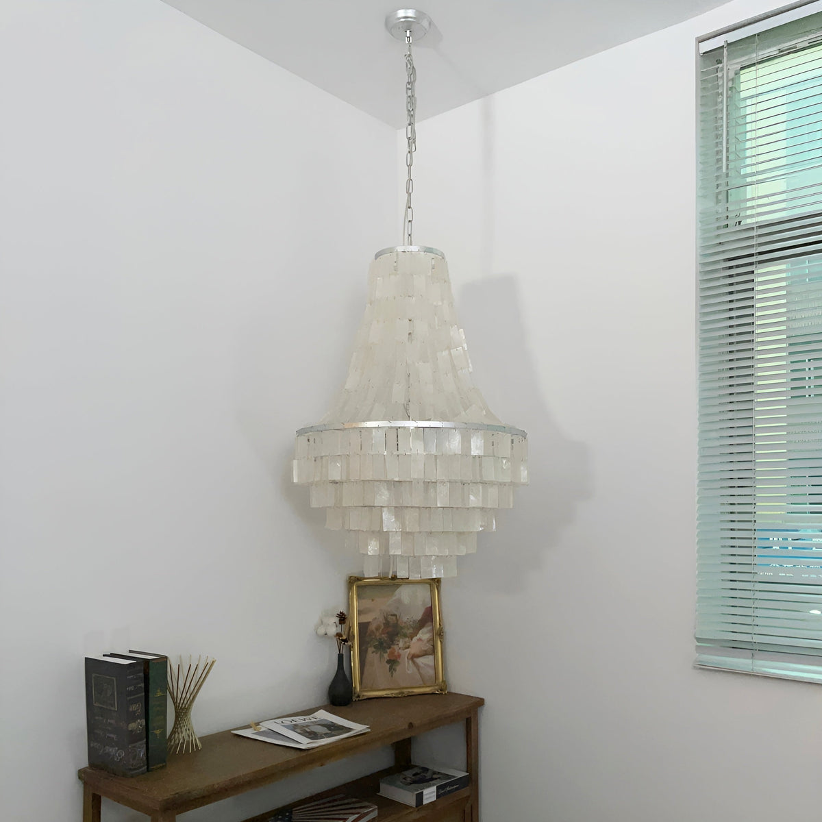 Veldenara Shell Chandelier-Moonnatur