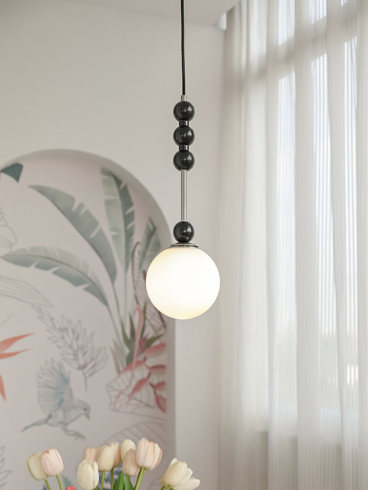 Glenara Wood Pendant Light-Moonnatur