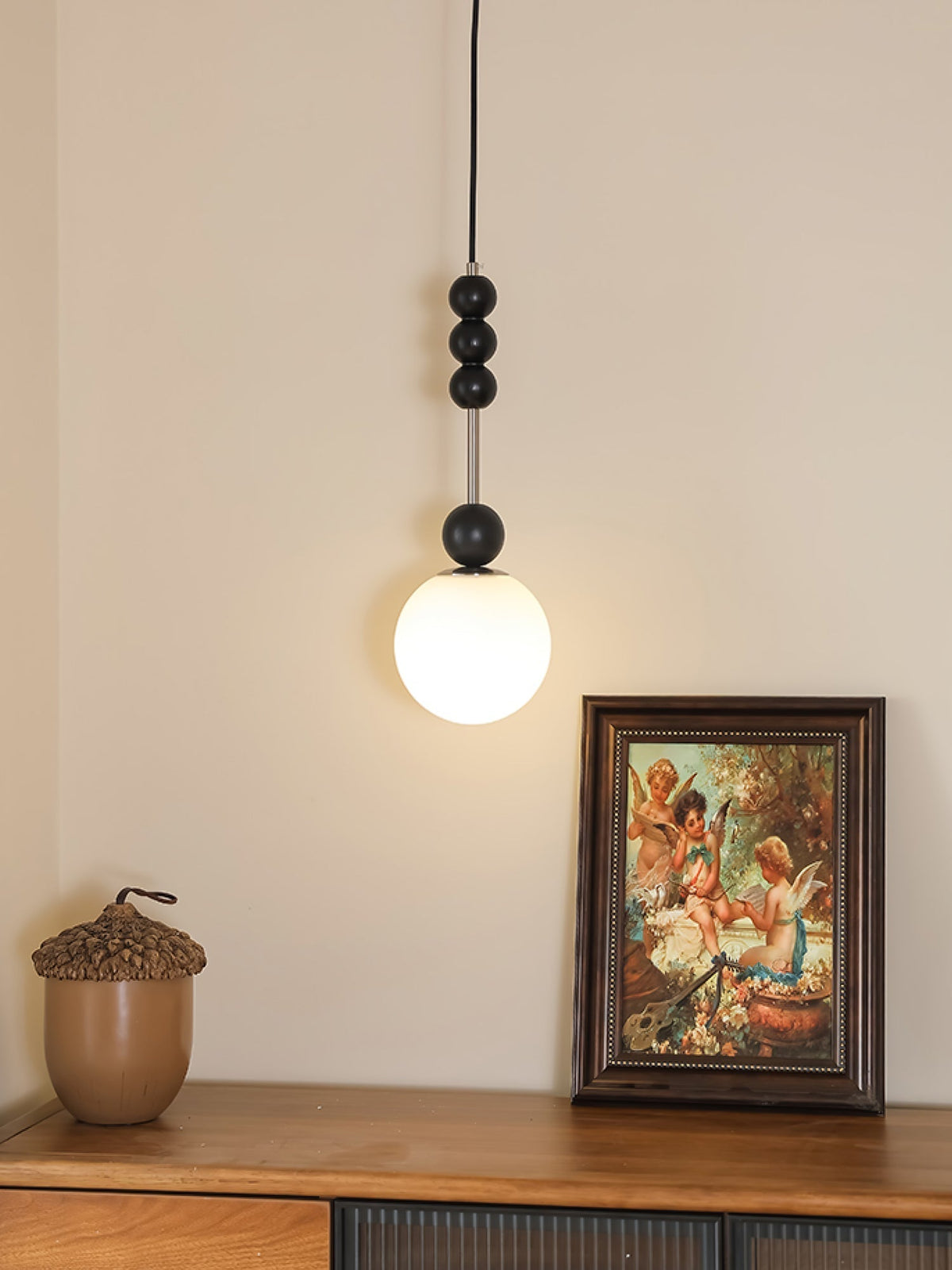 Glenara Wood Pendant Light-Moonnatur
