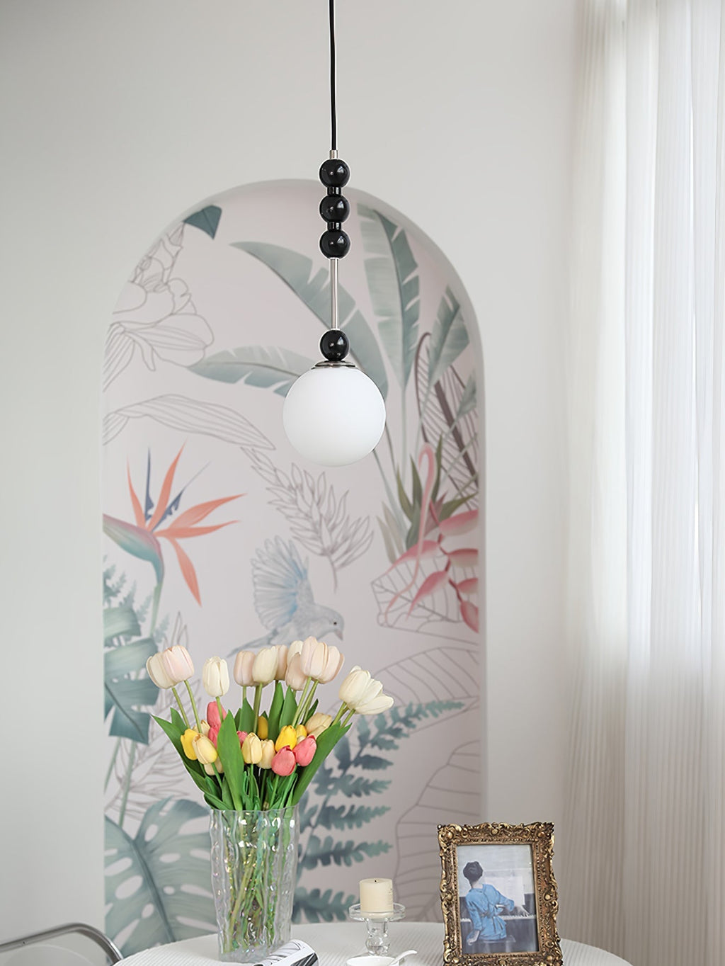 Glenara Wood Pendant Light-Moonnatur