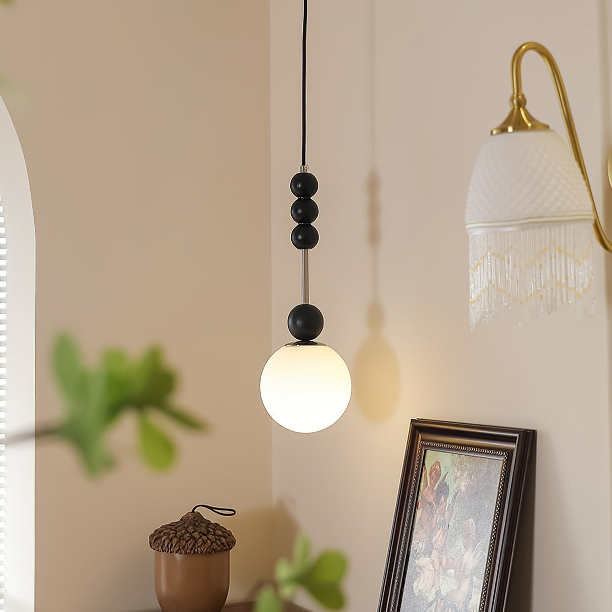 Glenara Wood Pendant Light-Moonnatur