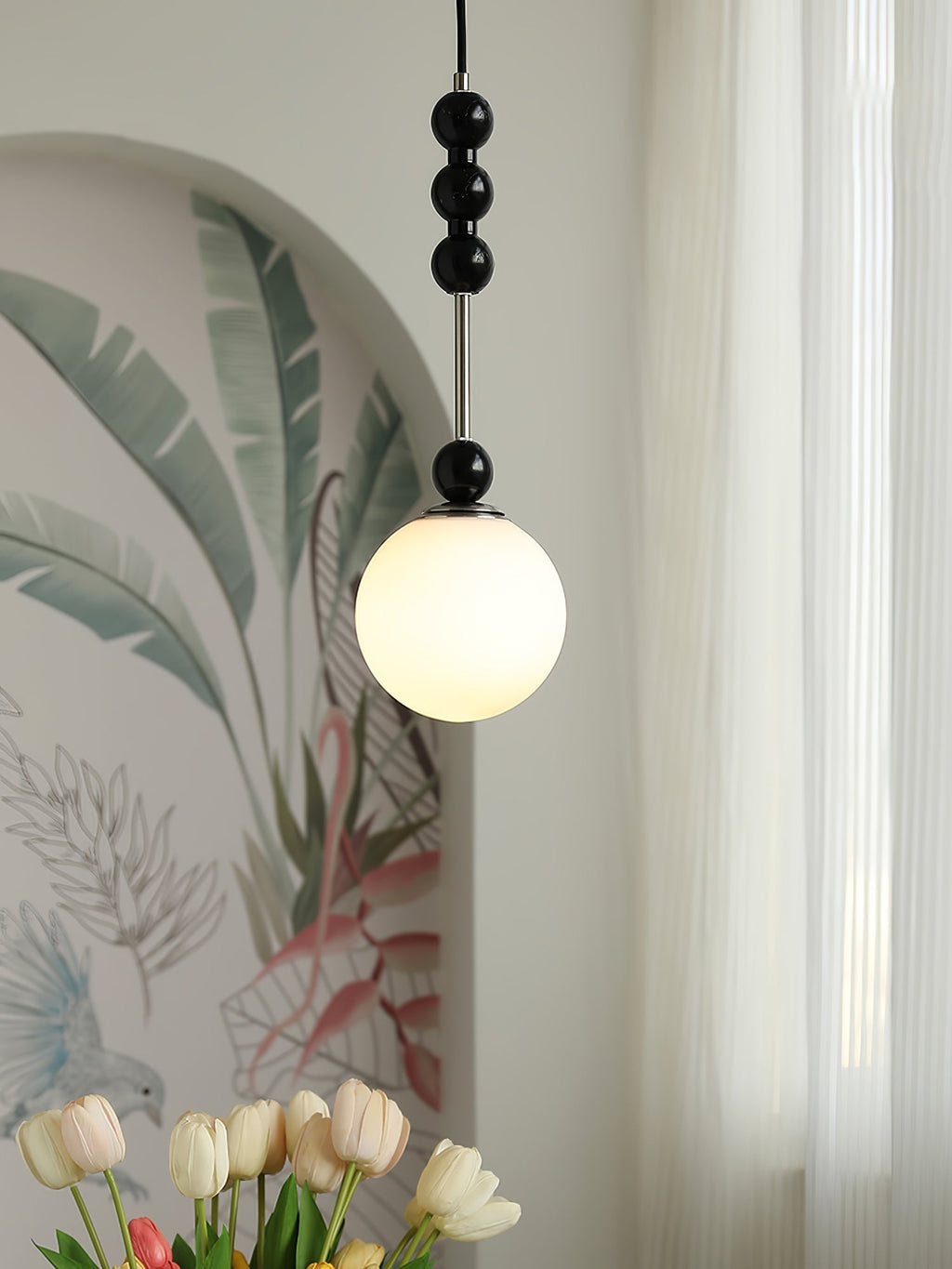 Glenara Wood Pendant Light-Moonnatur