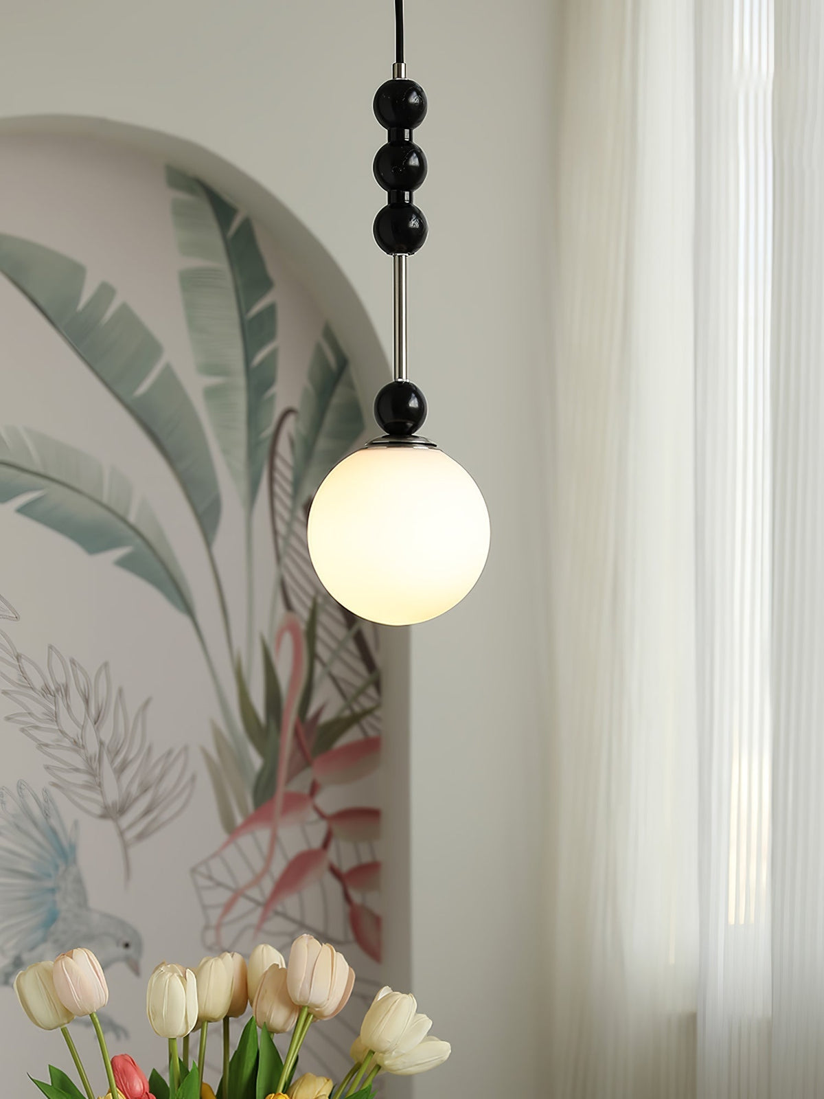 Glenara Wood Pendant Light-Moonnatur