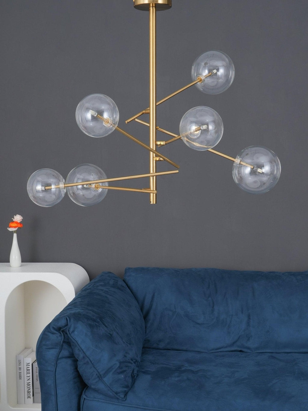 Delsoria Glass Chandelier-Moonnatur