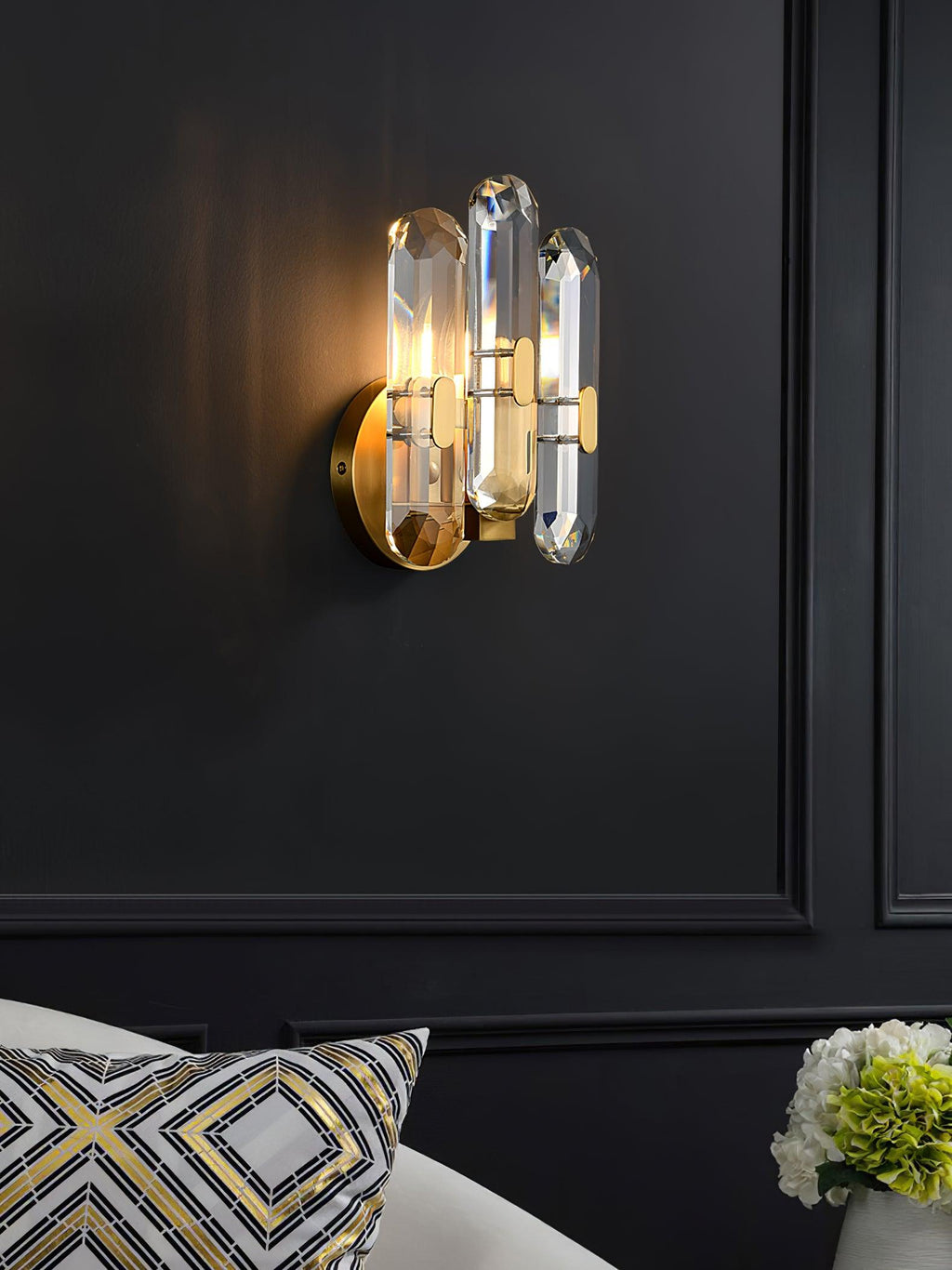 Narelia Crystal Wall Lamp-Moonnatur