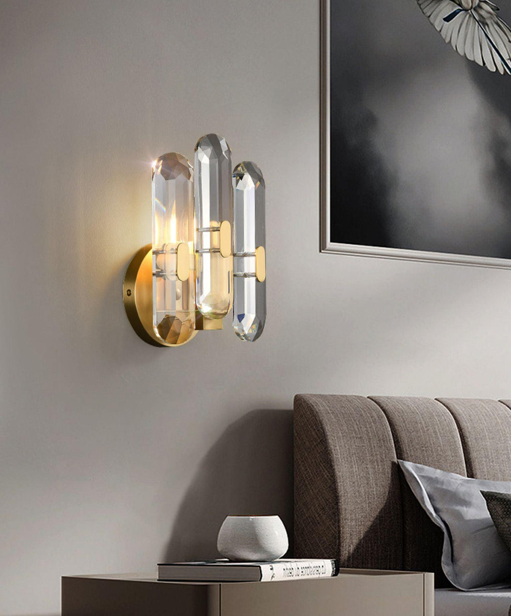 Narelia Crystal Wall Lamp-Moonnatur