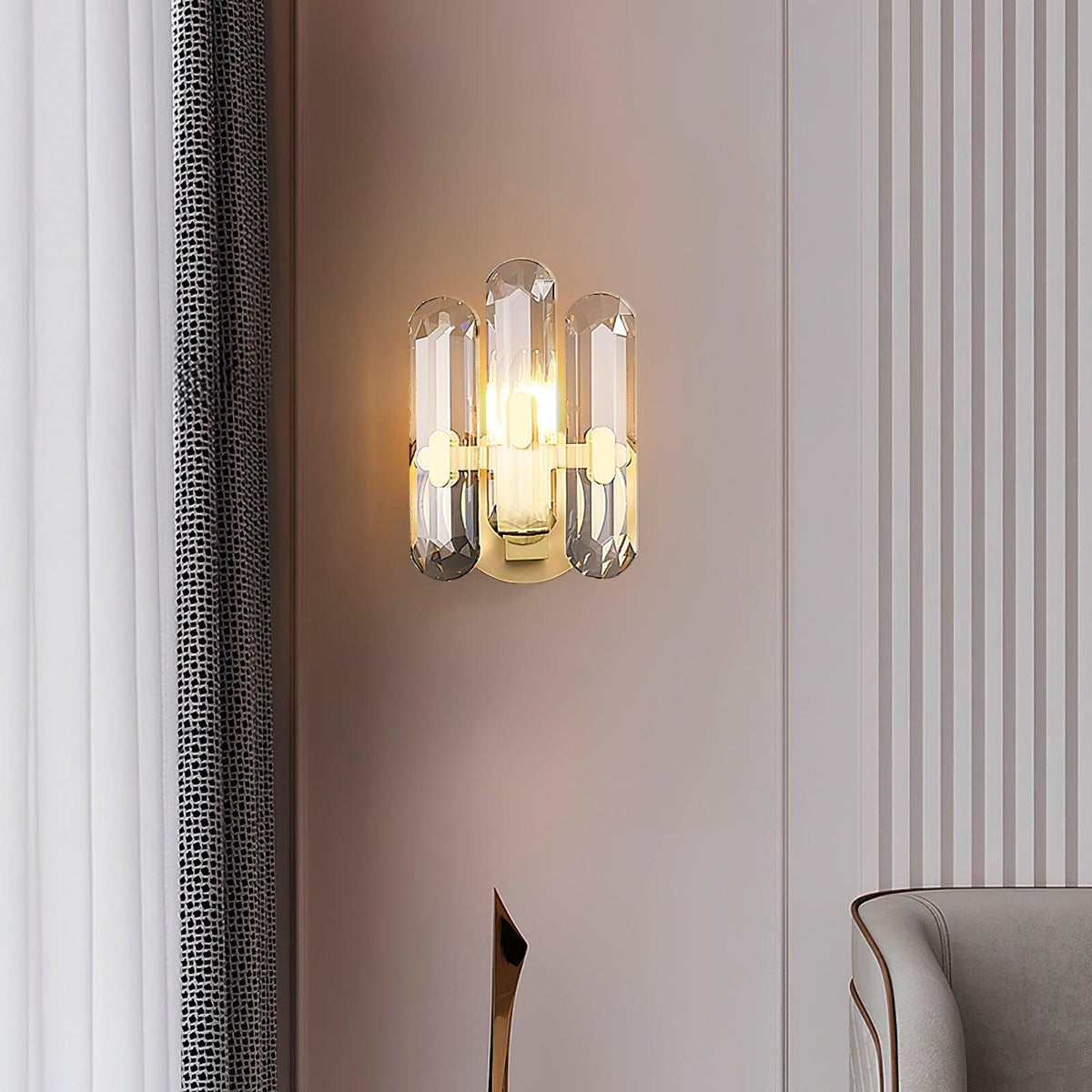 Narelia Crystal Wall Lamp-Moonnatur