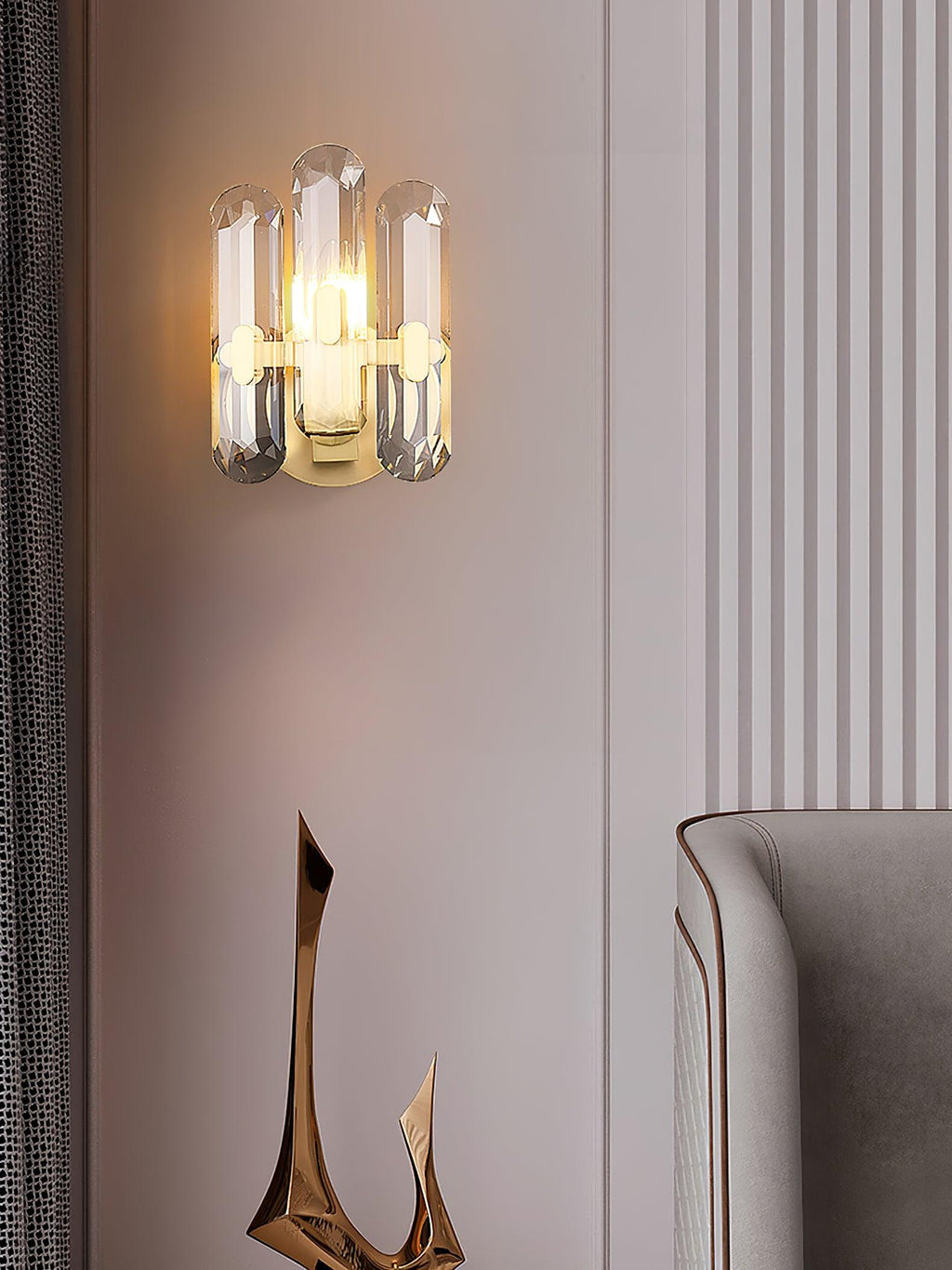 Narelia Crystal Wall Lamp-Moonnatur