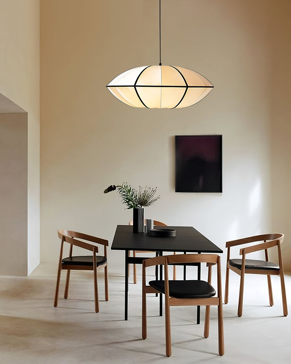 Ideneth Fabric Pendant Light-Moonnatur