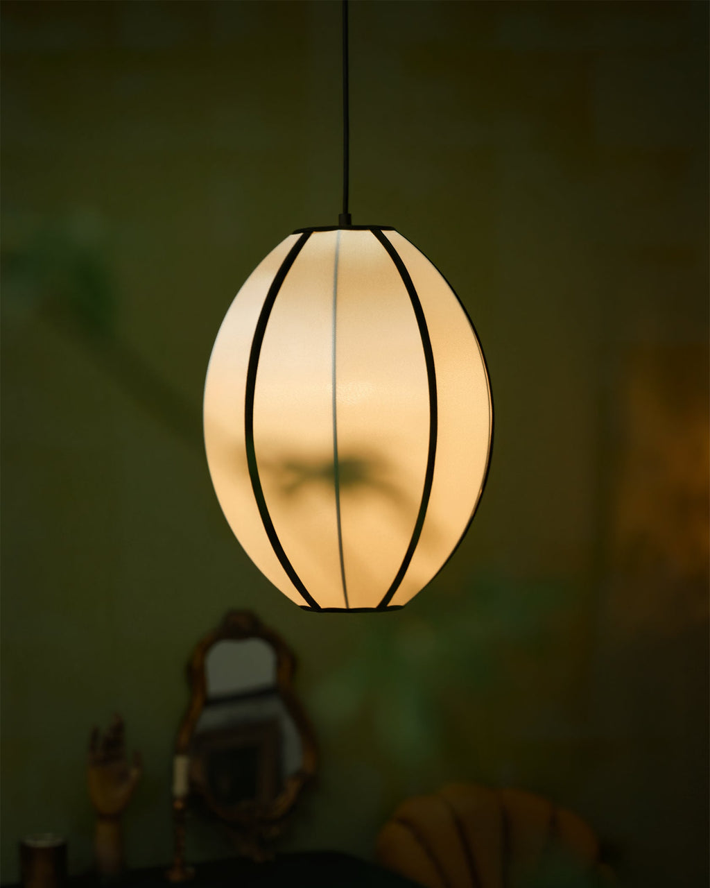 Ideneth Fabric Pendant Light-Moonnatur