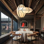 Ideneth Fabric Pendant Light-Moonnatur