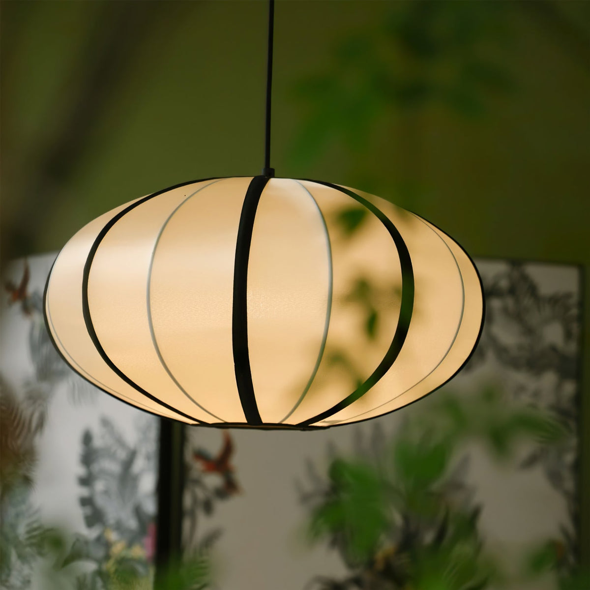 Ideneth Fabric Pendant Light-Moonnatur
