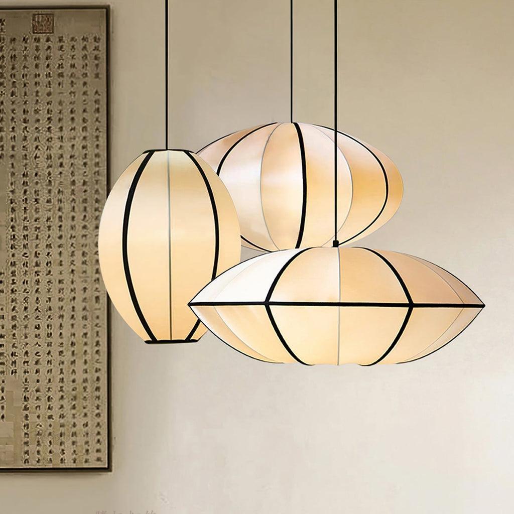 Ideneth Fabric Pendant Light-Moonnatur