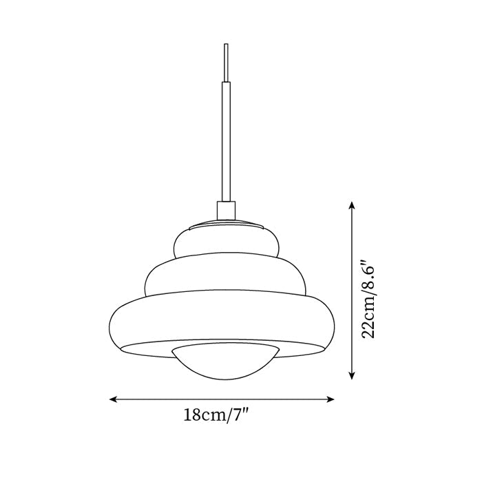 Cardeleth Glass Pendant Light-Moonnatur