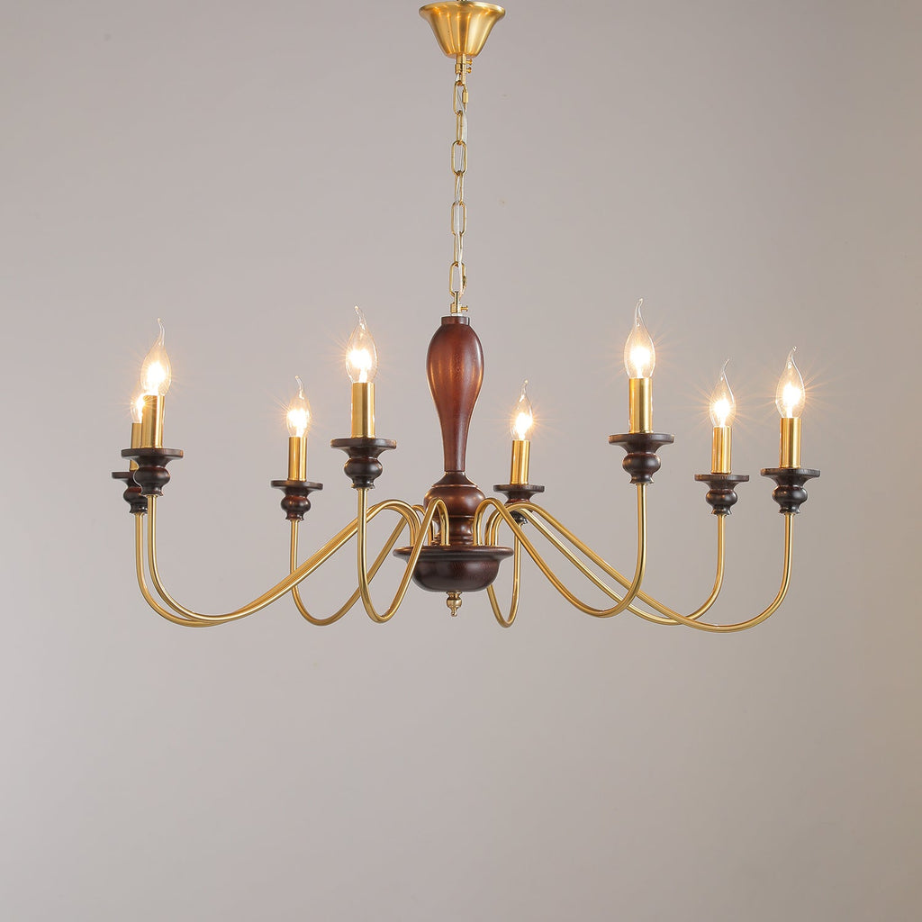 Sanira Wood Chandelier-Moonnatur
