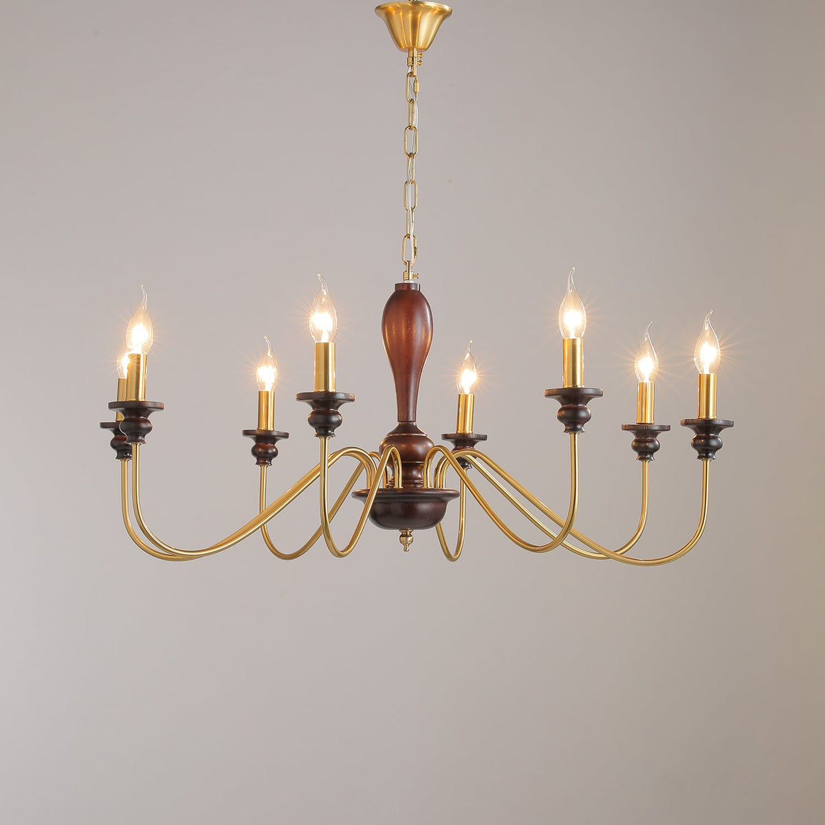 Sanira Wood Chandelier-Moonnatur