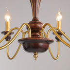 Sanira Wood Chandelier-Moonnatur