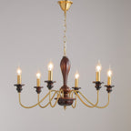 Sanira Wood Chandelier-Moonnatur
