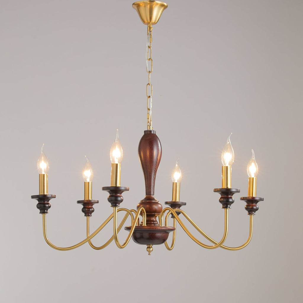 Sanira Wood Chandelier-Moonnatur