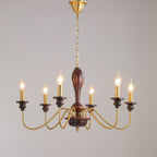 Sanira Wood Chandelier-Moonnatur