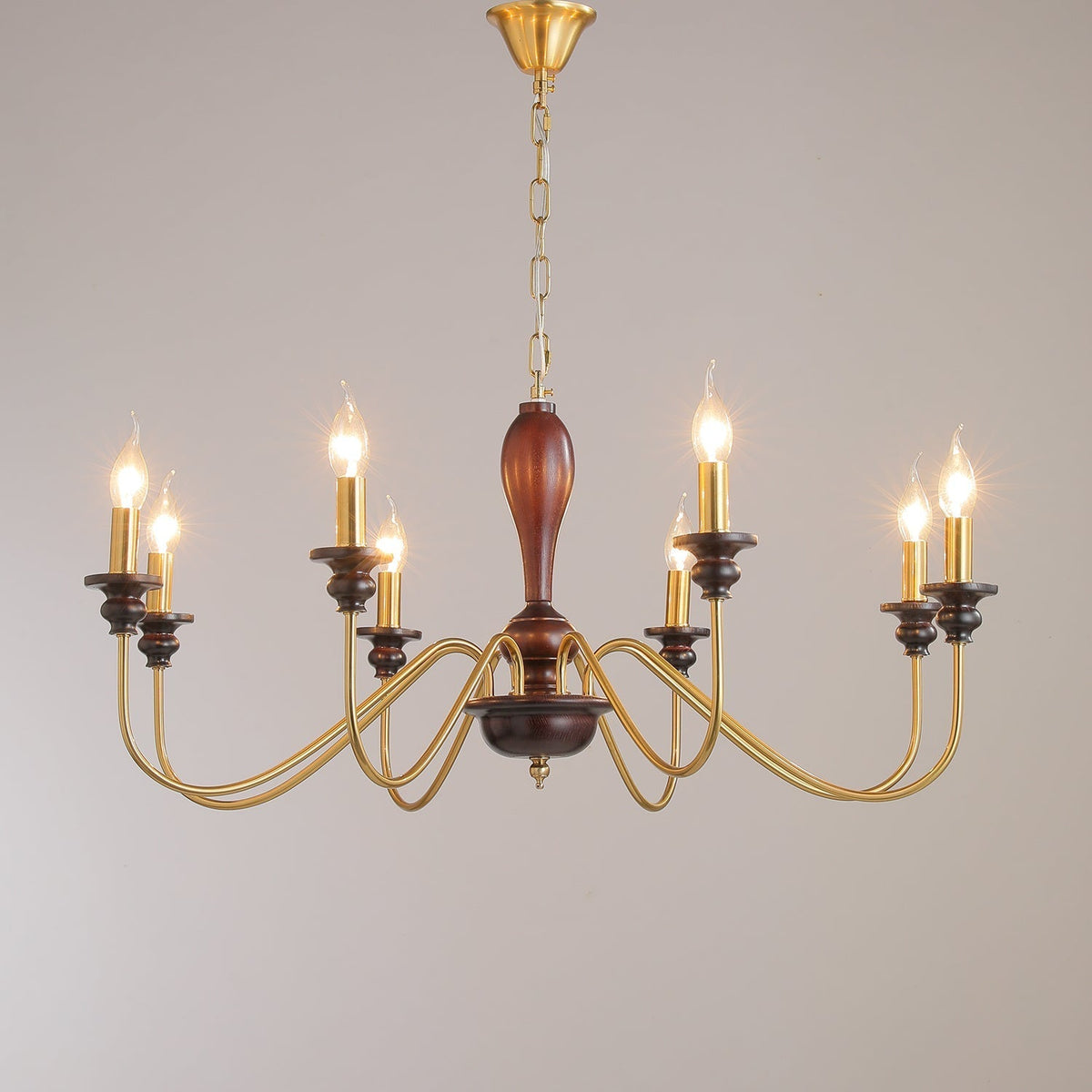 Sanira Wood Chandelier-Moonnatur