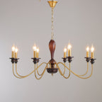 Sanira Wood Chandelier-Moonnatur