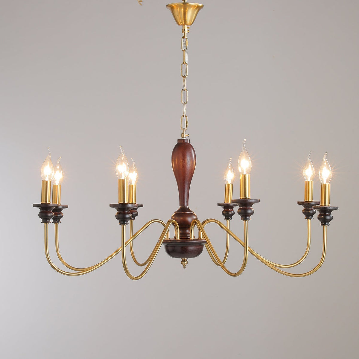 Sanira Wood Chandelier-Moonnatur