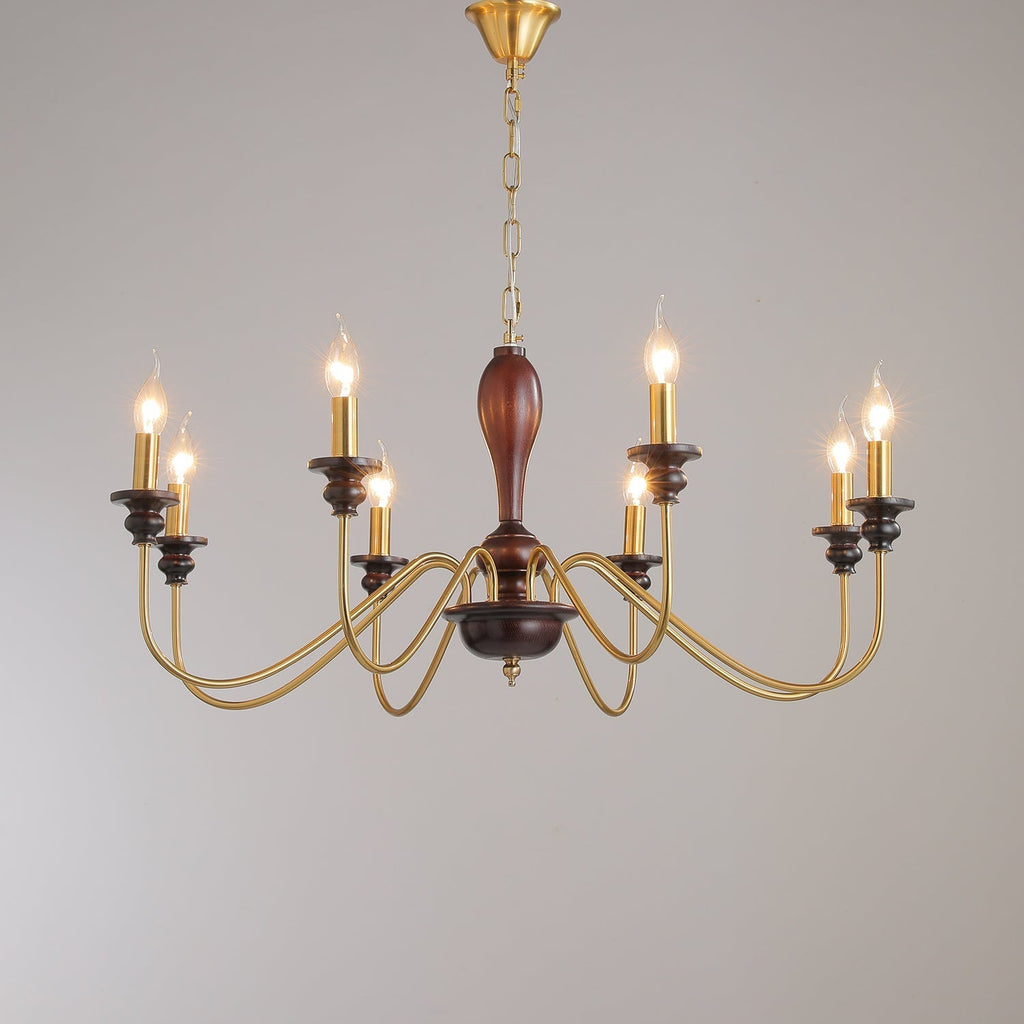 Sanira Wood Chandelier-Moonnatur