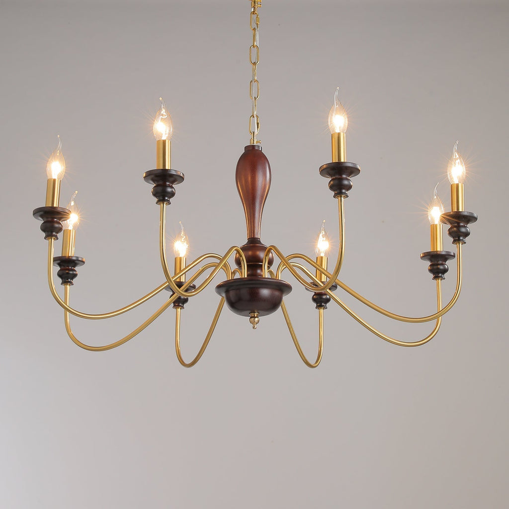 Sanira Wood Chandelier-Moonnatur