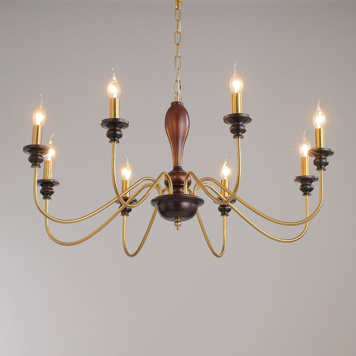 Sanira Wood Chandelier-Moonnatur