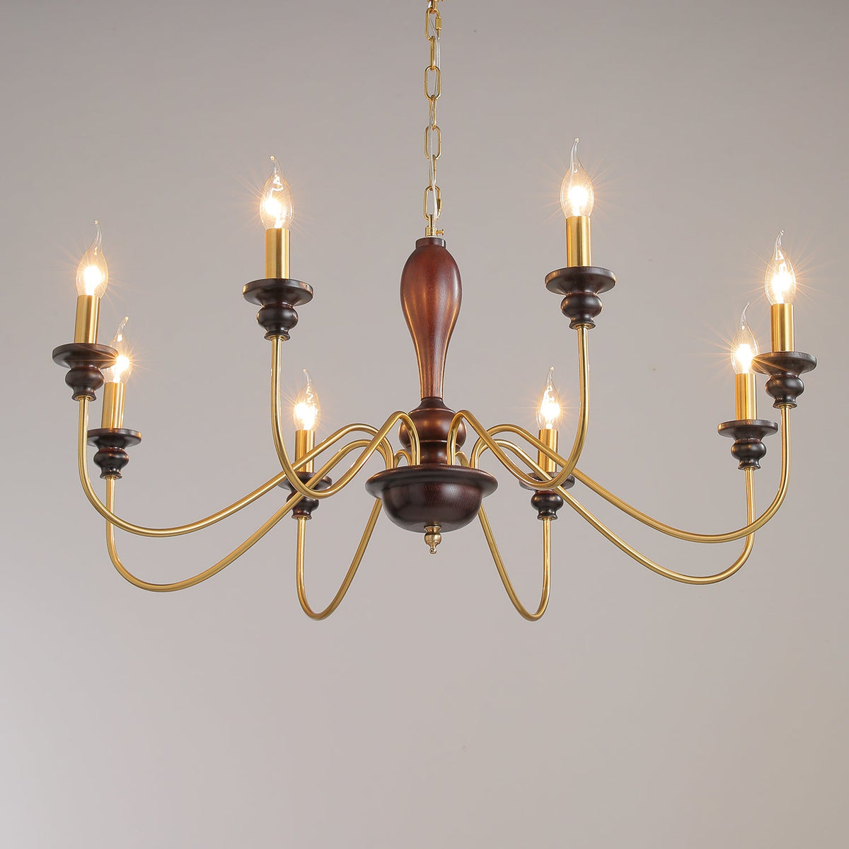 Sanira Wood Chandelier-Moonnatur
