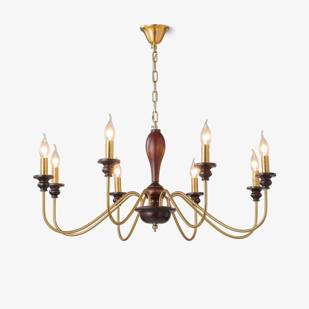 Sanira Wood Chandelier-Moonnatur