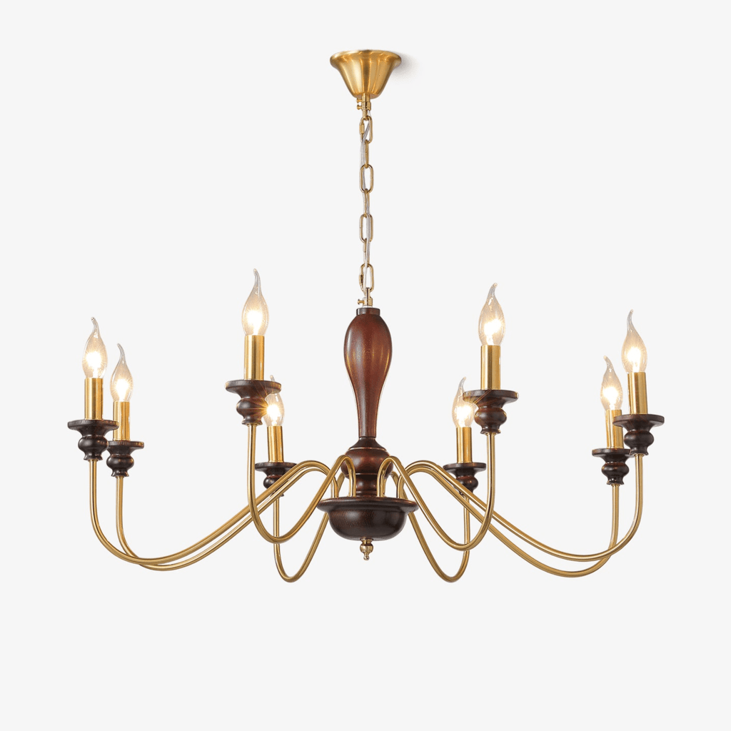 Sanira Wood Chandelier-Moonnatur