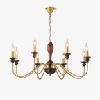 Sanira Wood Chandelier-Moonnatur