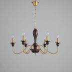 Sanira Wood Chandelier-Moonnatur