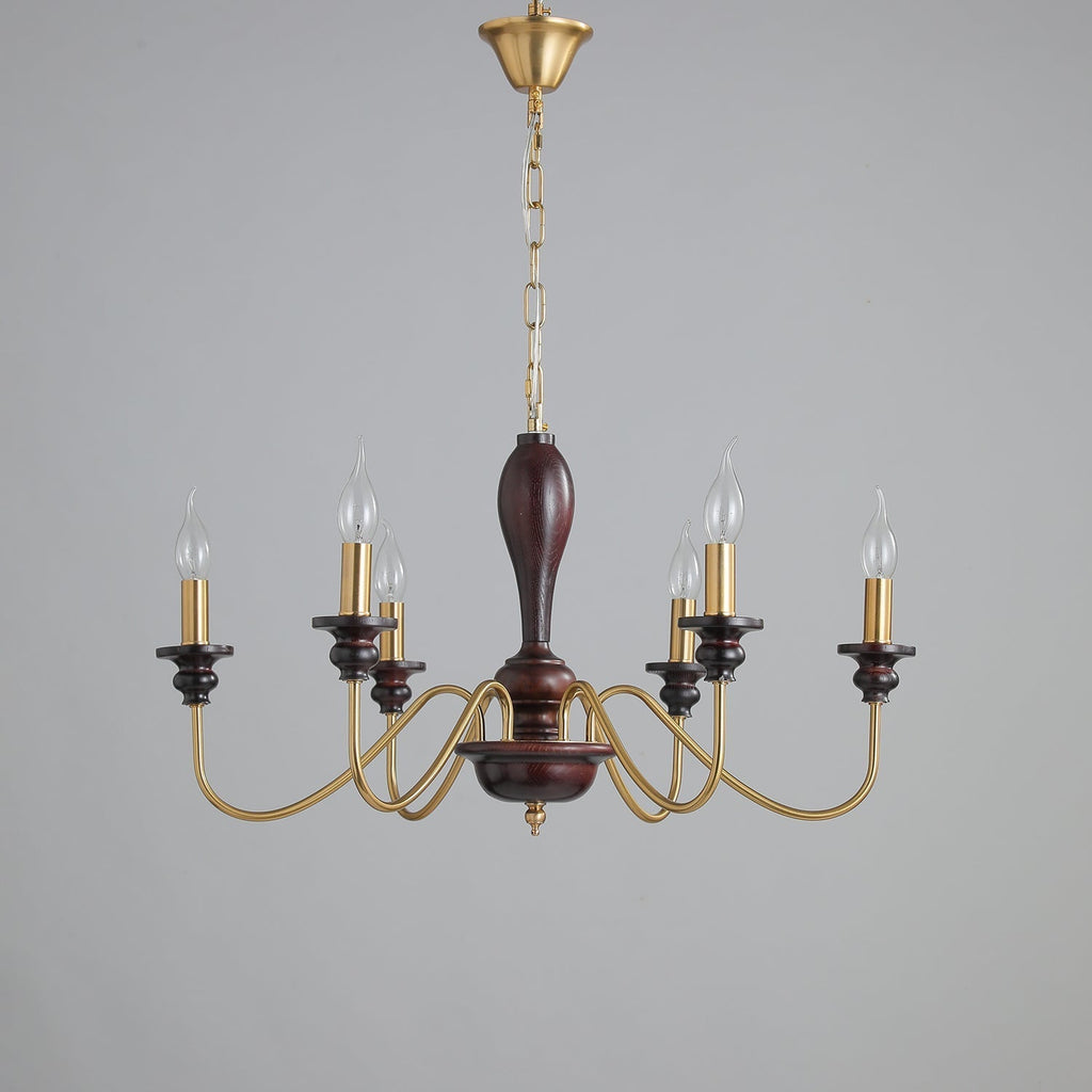 Sanira Wood Chandelier-Moonnatur