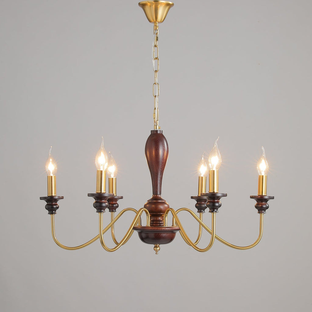 Sanira Wood Chandelier-Moonnatur