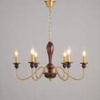 Sanira Wood Chandelier-Moonnatur