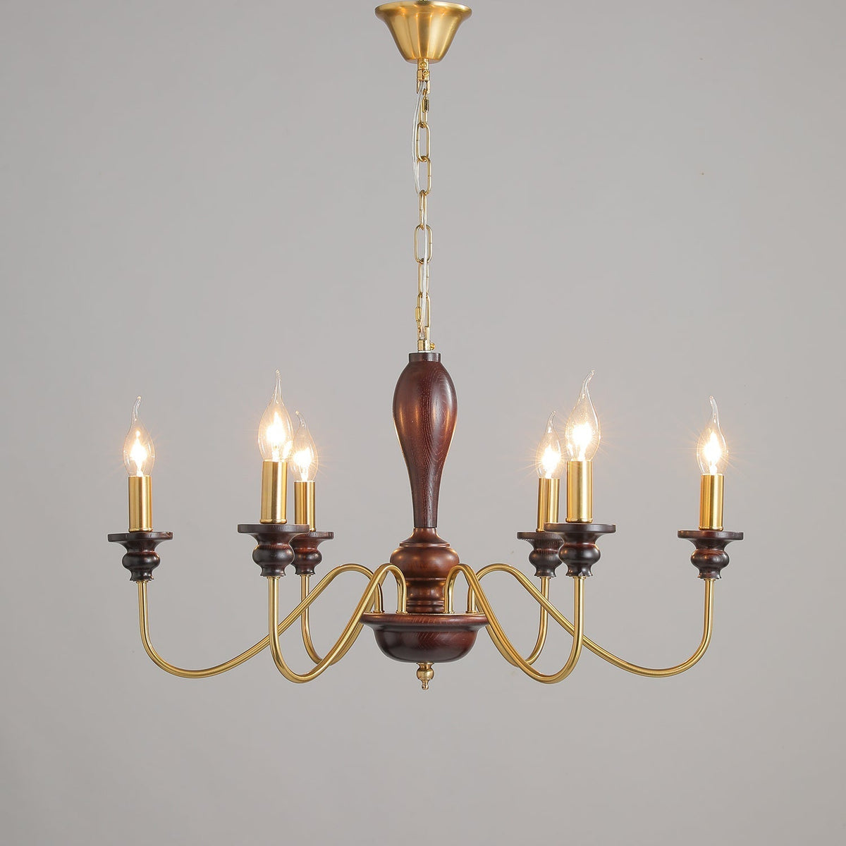 Sanira Wood Chandelier-Moonnatur