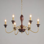 Sanira Wood Chandelier-Moonnatur