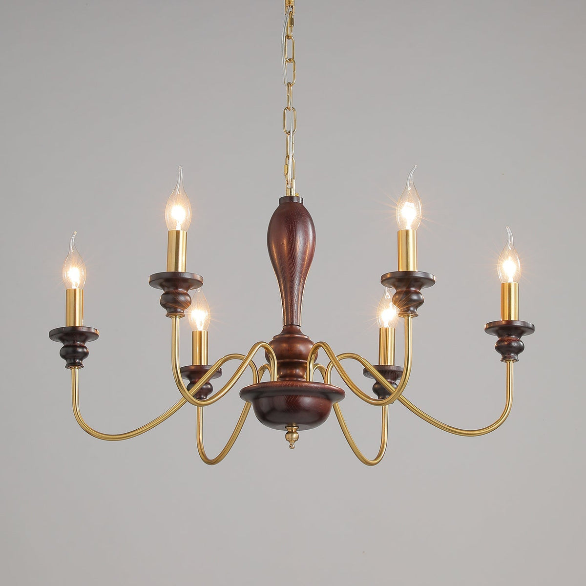 Sanira Wood Chandelier-Moonnatur