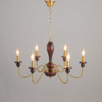 Sanira Wood Chandelier-Moonnatur
