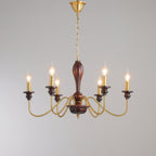 Sanira Wood Chandelier-Moonnatur